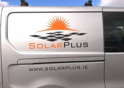 SolarPlus logo on van